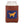 Front face of Golden Retriever Needlepoint Can Cooler showing hand-stitched needlepoint golden retriever with dark navy blue background. Soft leather body with interior neoprene lining. Great fit for a standard 12 ounce can.