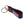 Hand-stitched American Flag needlepoint keychain showing American Flag on both sides against a navy blue background and leather backing.  Stainless steel D-ring and keyring.