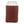 Back side of needlepoint can cooler showing soft leather body with a neoprene enterior lining holding a 12 ounce can