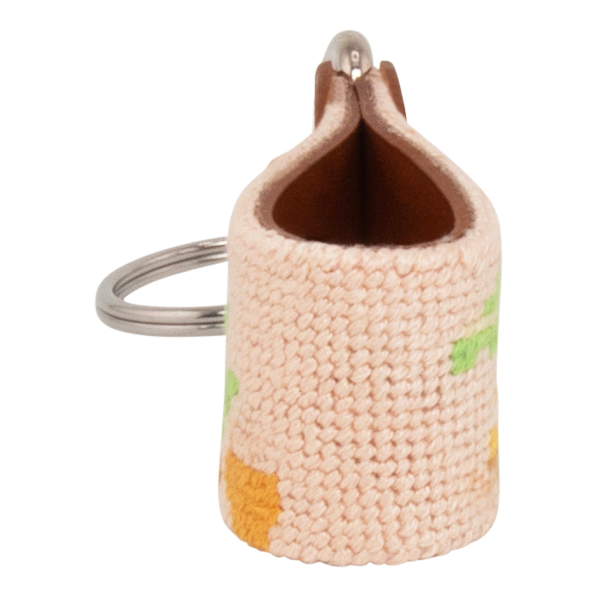 Beach Needlepoint Key Fob