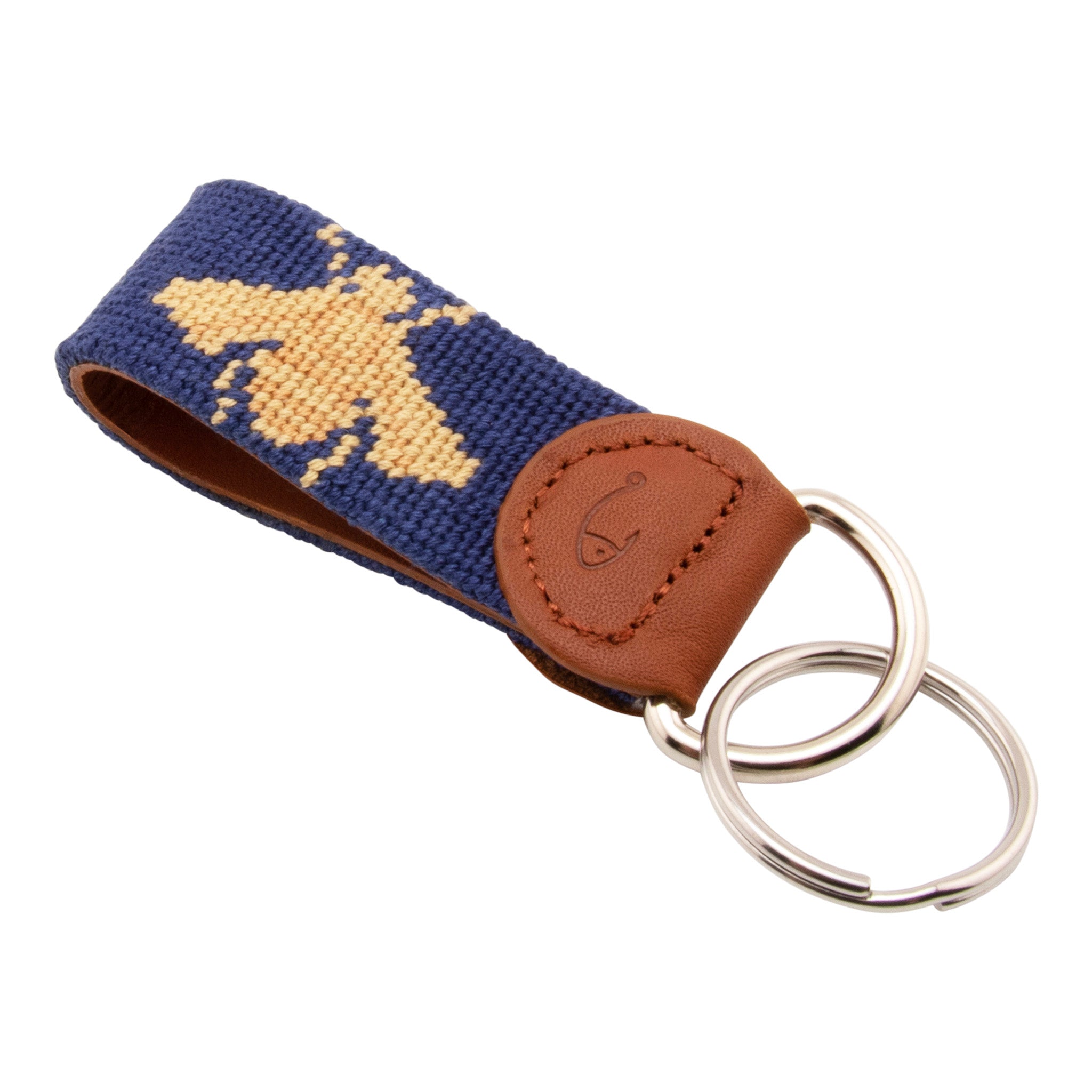 Honey Bee Needlepoint Key Fob