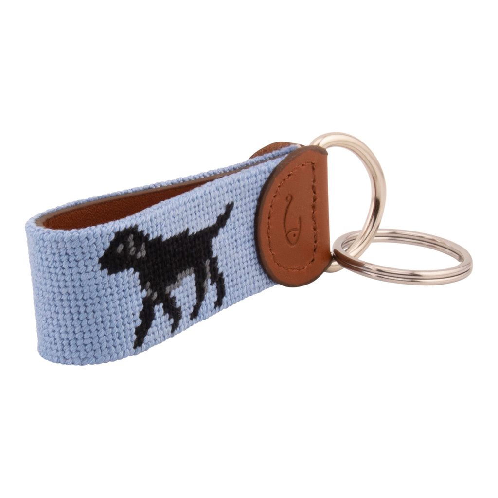 Black Lab Key Chain Black Lab Needlepoint Key Fob | Full Grain Leather | Dog Gift – Huck ...