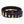 Bourbon Bottle Needlepoint Belt with navy blue background showing a repeating pattern of popularbourbon bottles around the belt. Belt has a brass buckle and full grain leather backing and strap.