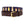 Bourbon Bottle Needlepoint Belt with navy blue background showing a repeating pattern of popularbourbon bottles around the belt. Belt has a brass buckle and full grain leather backing and strap.