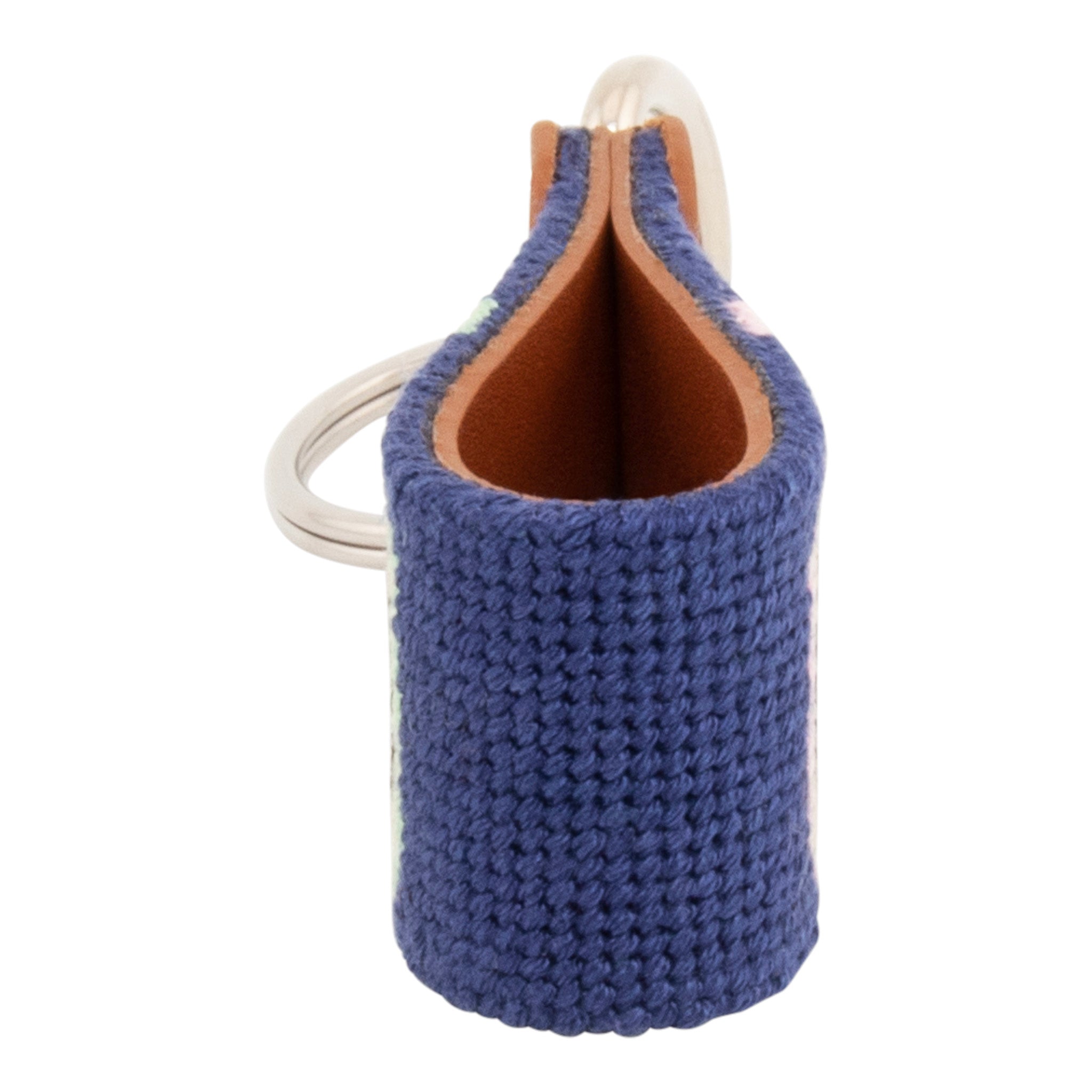 Bubble Tea Needlepoint Key Fob