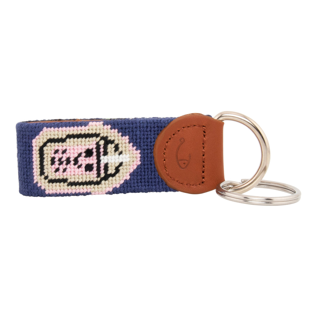 Bubble Tea Needlepoint Key Fob