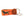 Needlepoint keychain with jungle camouflaged dog against blaze orange background, leather backing, stainless steel key ring, same pattern on both sides