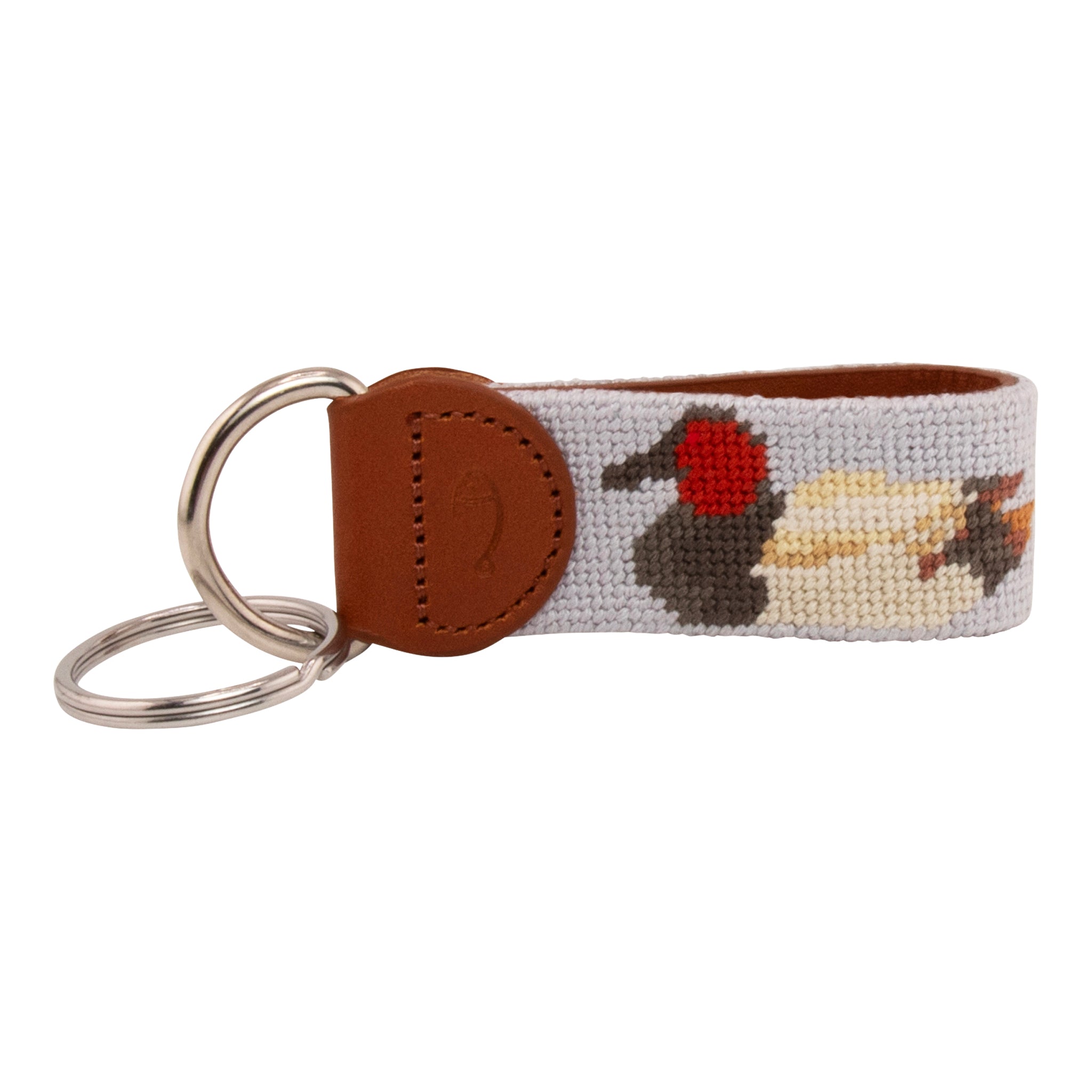 Canvasback Needlepoint Key Fob