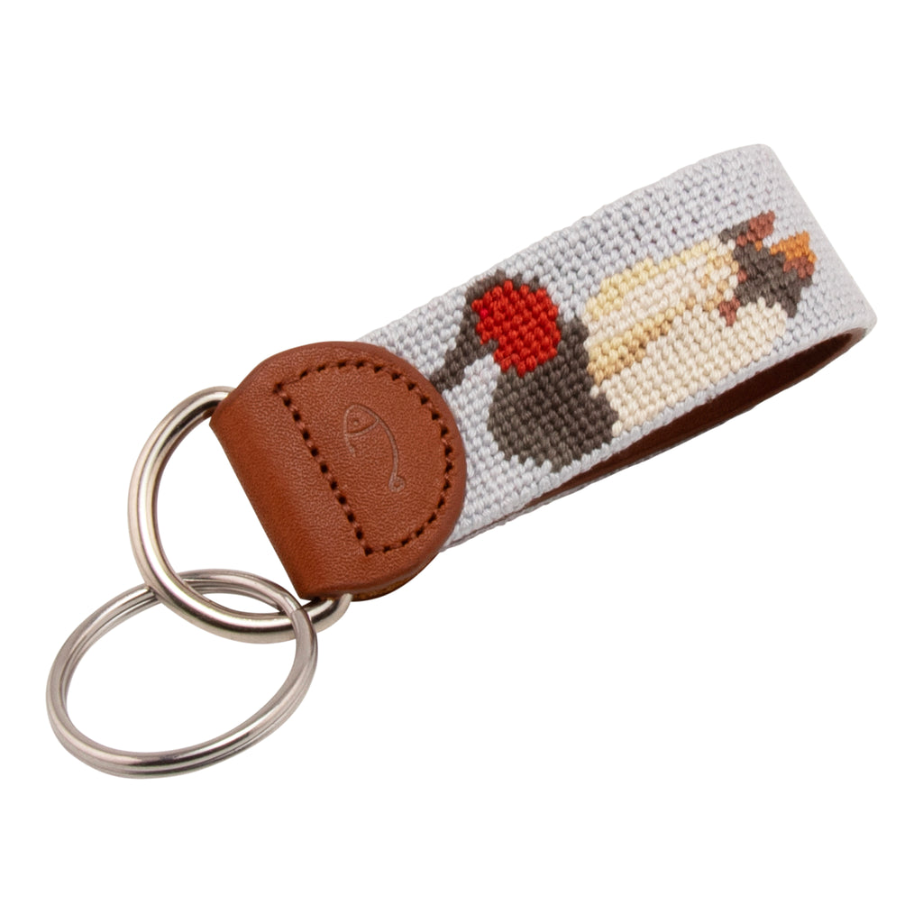 Canvasback Needlepoint Key Fob