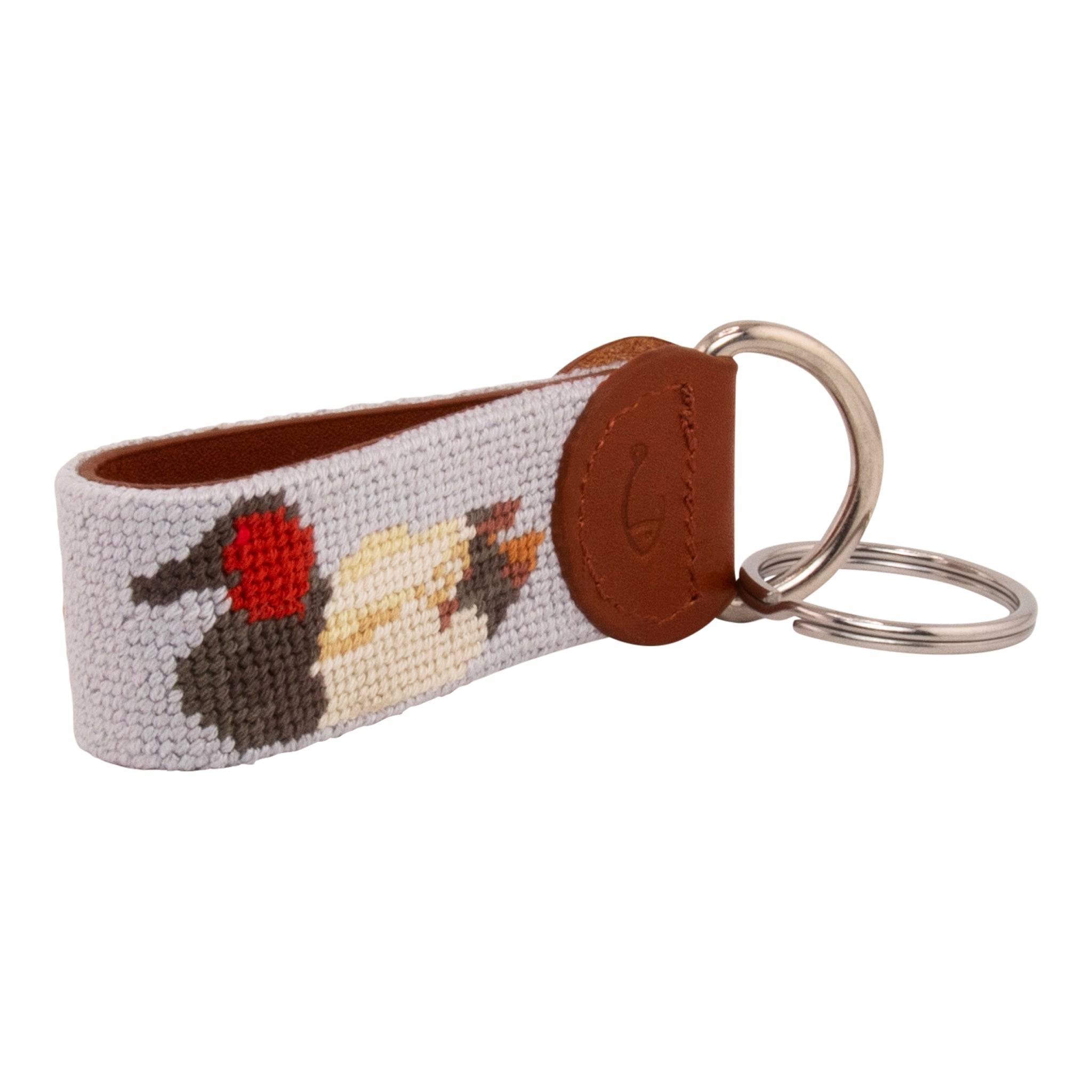 Canvasback Needlepoint Key Fob