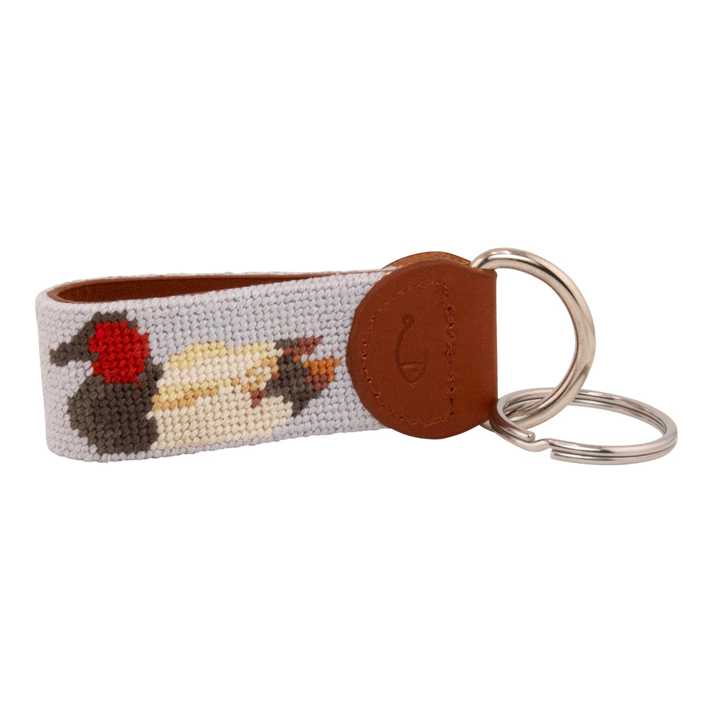 Canvasback Needlepoint Key Fob