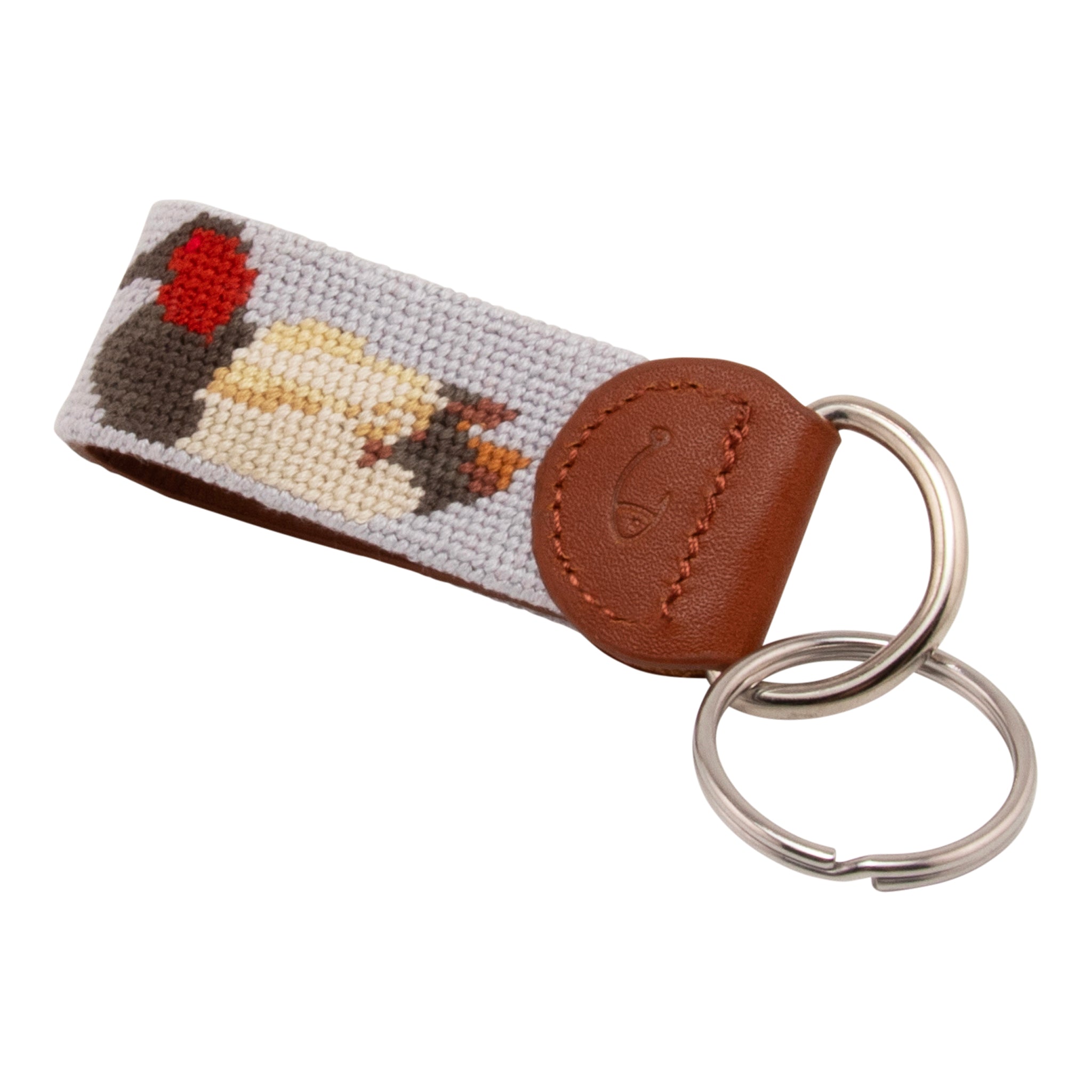 Canvasback Needlepoint Key Fob
