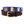 Cocktail Needlepoint Belt with navy blue background showing a repeating pattern of popular cocktails such as a martini, bourbon on the rocks, glass of wine, beer, mint julep around the belt. Belt has a brass buckle and full grain leather backing and strap.