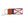 Hand-stitched Florida Flag needlepoint keychain showing the Florida Flag on both sides against a navy blue background and leather backing.  Stainless steel D-ring and keyring.