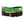 Golfing Needlepoint Belt with light green background showing a repeating pattern of teed gold ball, crossed gold clubs, and colorful golf carts. Belt has a brass buckle and full grain leather backing and strap.