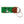 Hand-stitched golfing themed needlepoint keychain showing crossed golf clubs on both sides against a green background and leather backing.  Stainless steel D-ring and keyring.