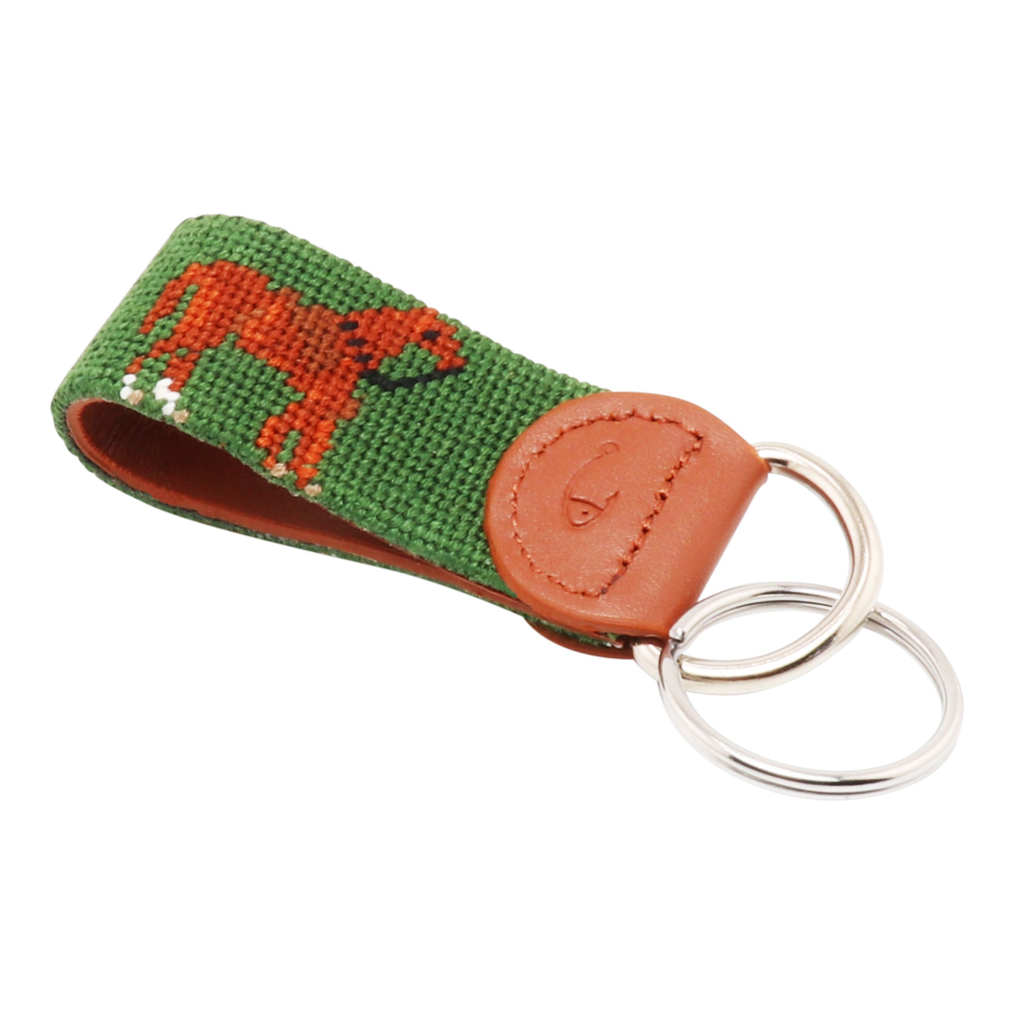 Horse Needlepoint Key Fob