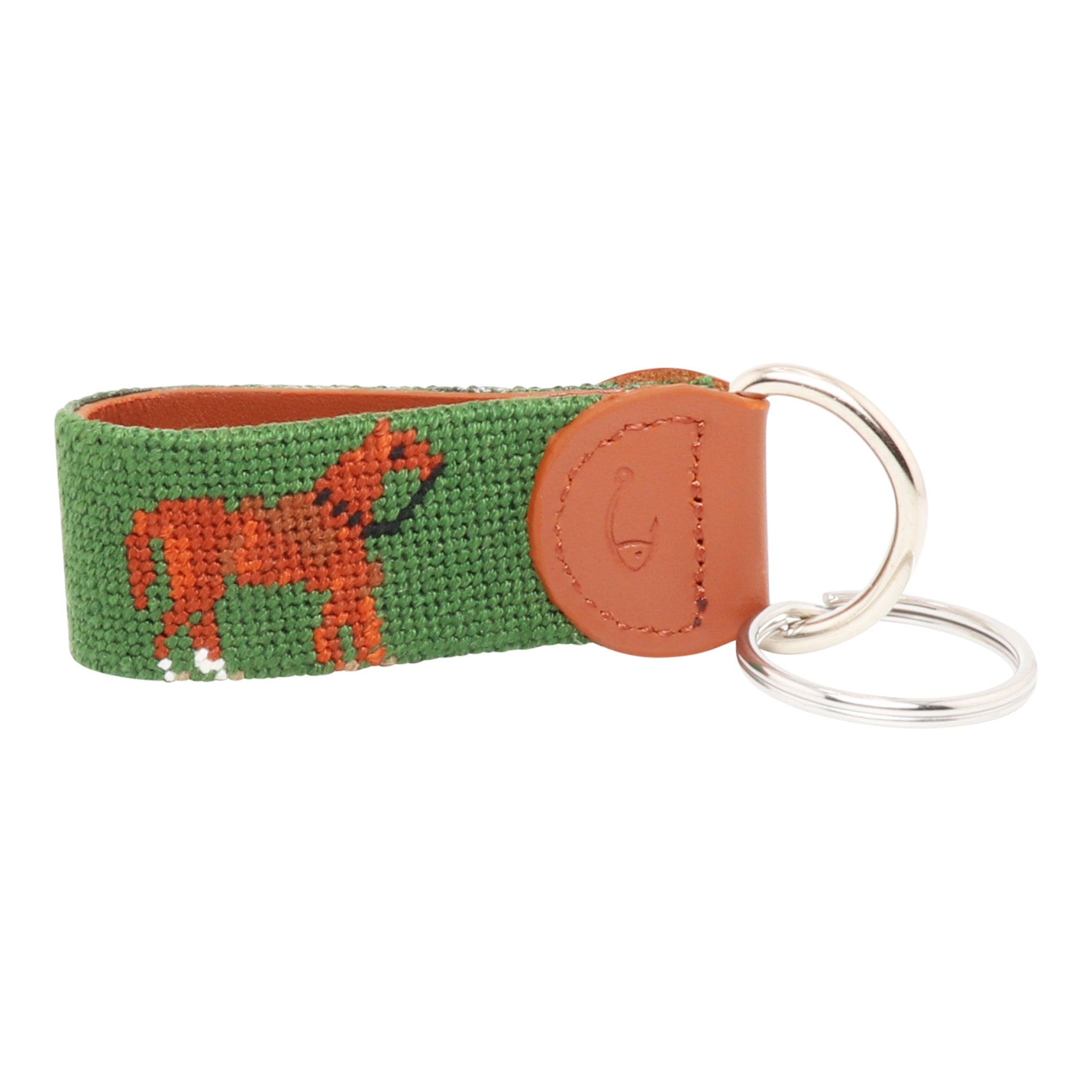 Horse Needlepoint Key Fob