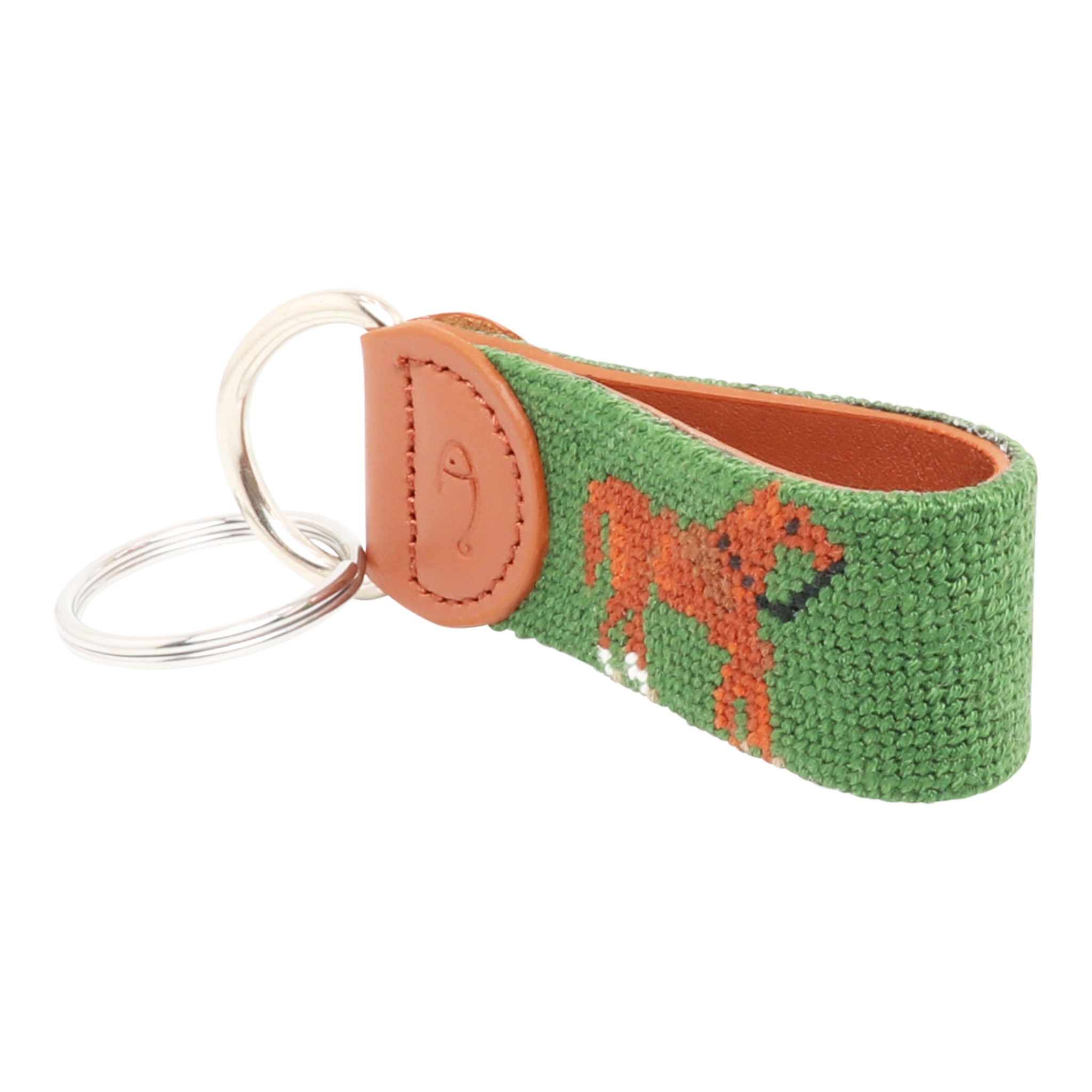 Horse Needlepoint Key Fob