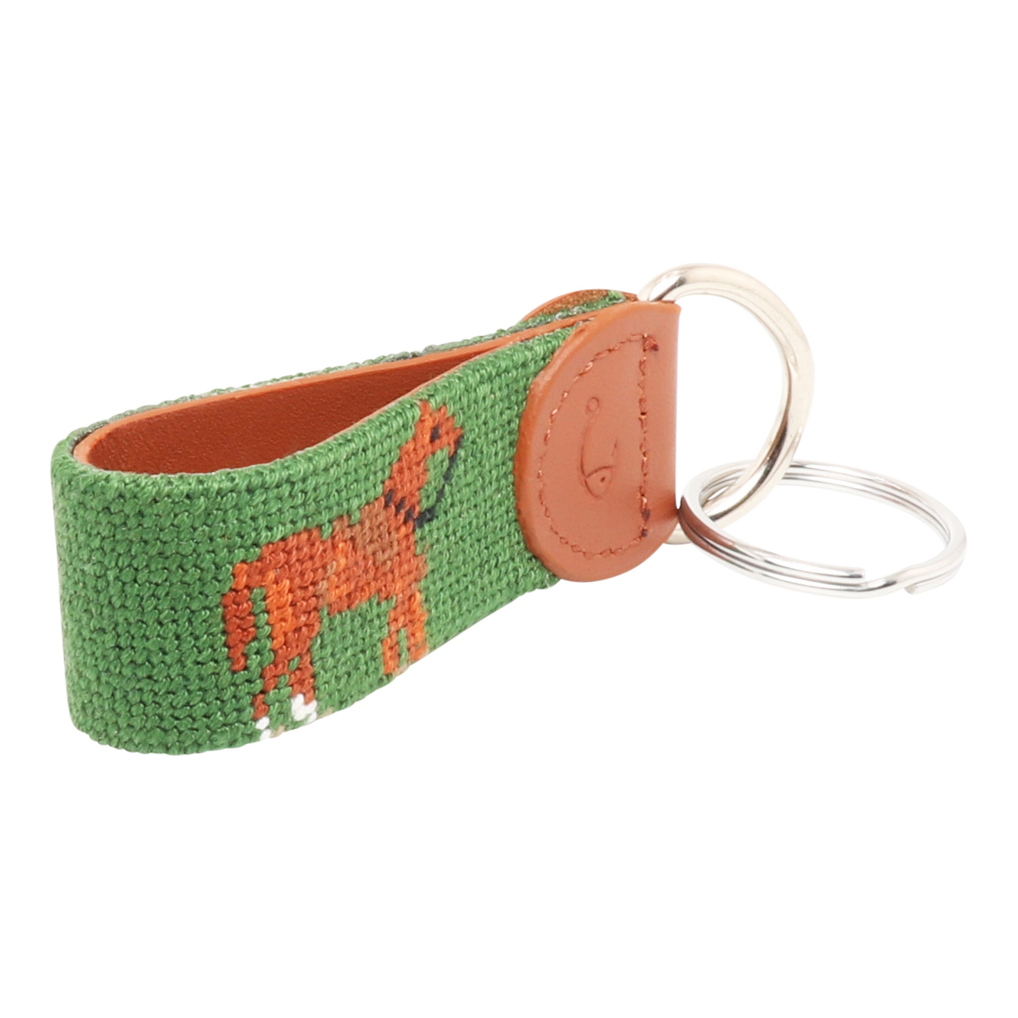 Horse Needlepoint Key Fob
