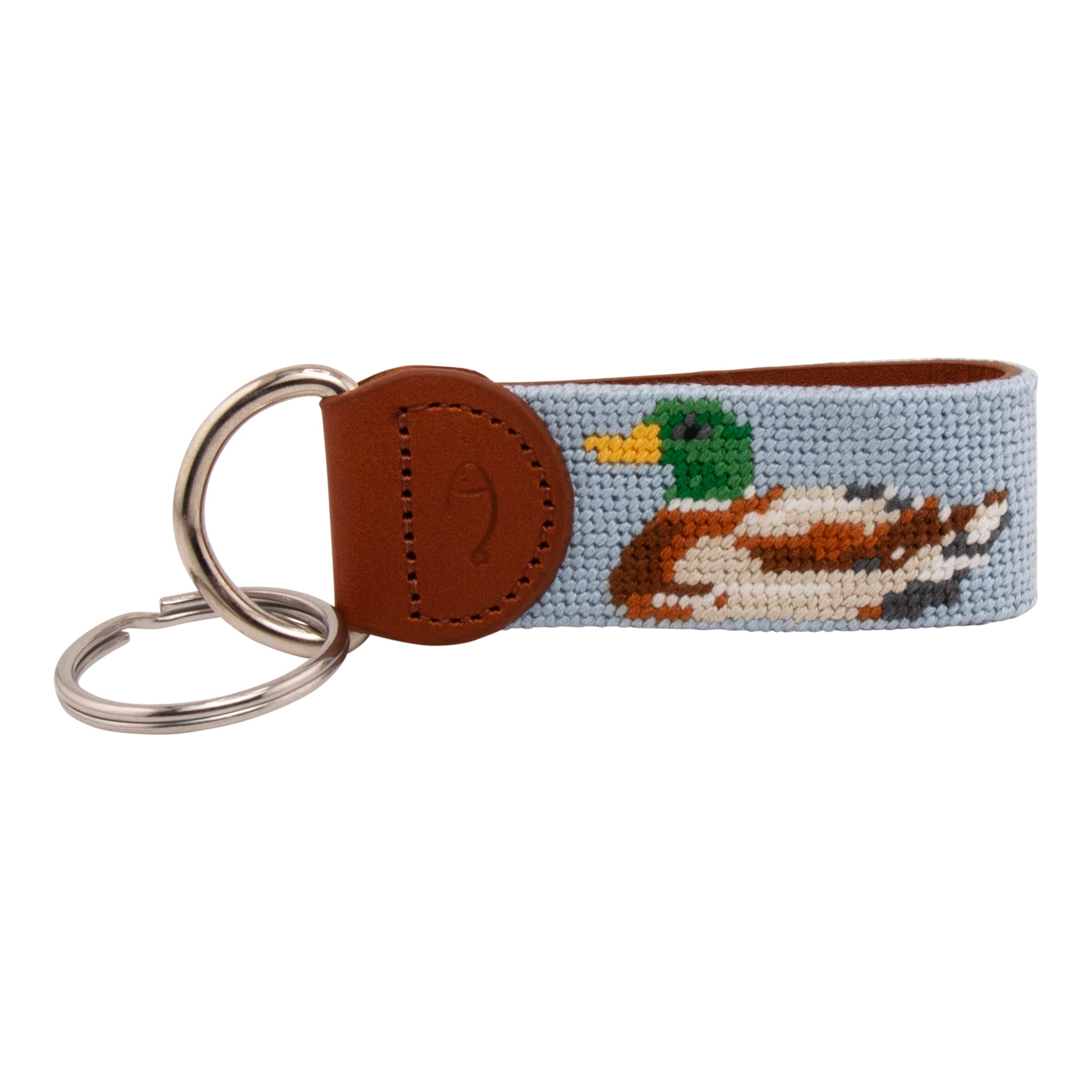Mallard Needlepoint Key Fob