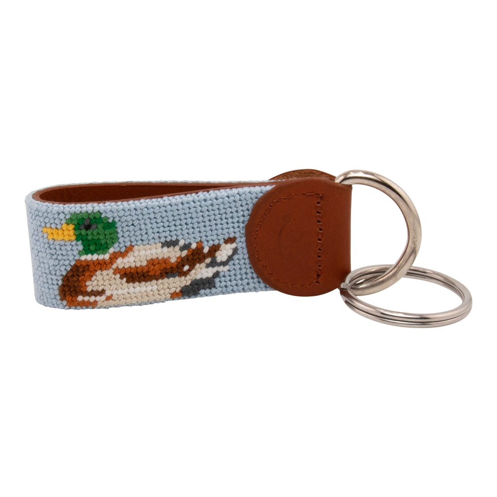 Mallard Needlepoint Key Fob