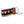 Hand-stitched Mountain Range needlepoint keychain showing a western mountain range pattern on both sides with leather backing.  Stainless steel D-ring and keyring.