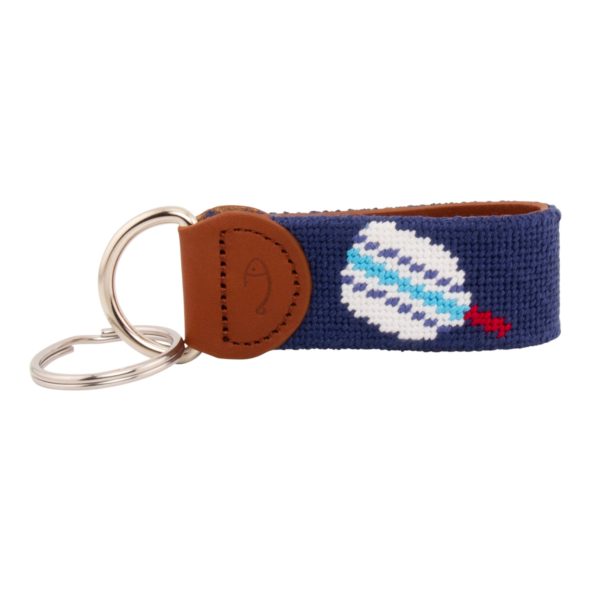 Pickleball Needlepoint Key Fob