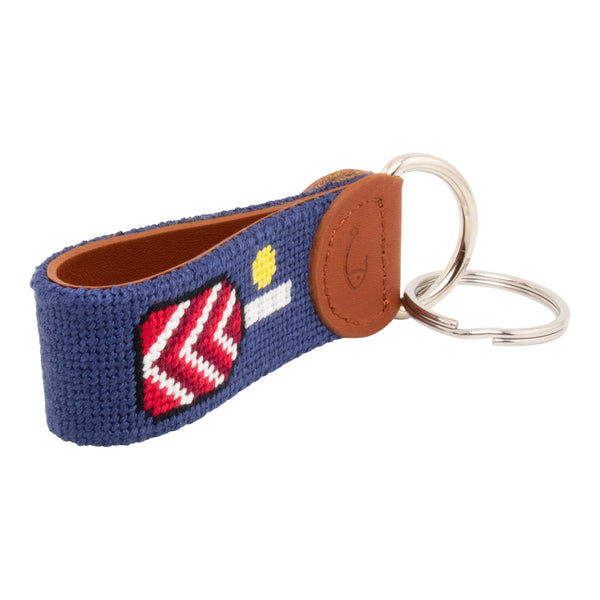 Pickleball Needlepoint Key Fob
