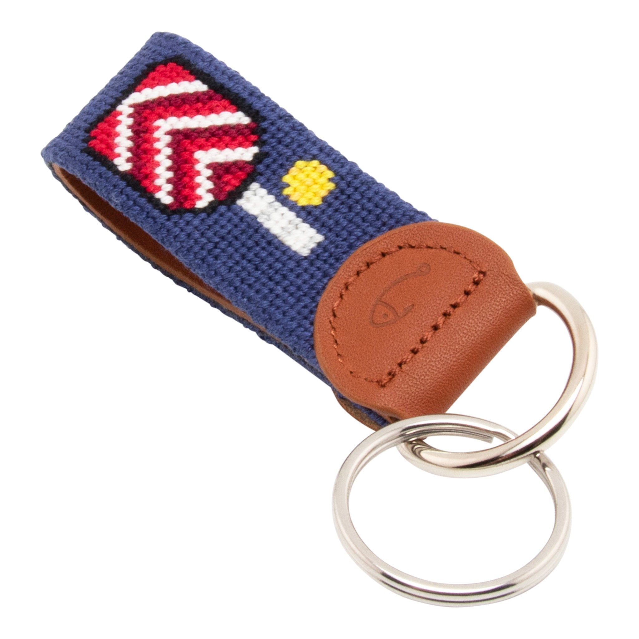Pickleball Needlepoint Key Fob