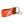 Hand-stitched Pointer Dog needlepoint keychain showing a dog in pointing stance on both sides against a blaze orange background and leather backing.  Stainless steel D-ring and keyring.