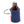Hand-stitched Texas Flag needlepoint keychain showing a Texas Flag on both sides against a navy blue background and leather backing.  Stainless steel D-ring and keyring.