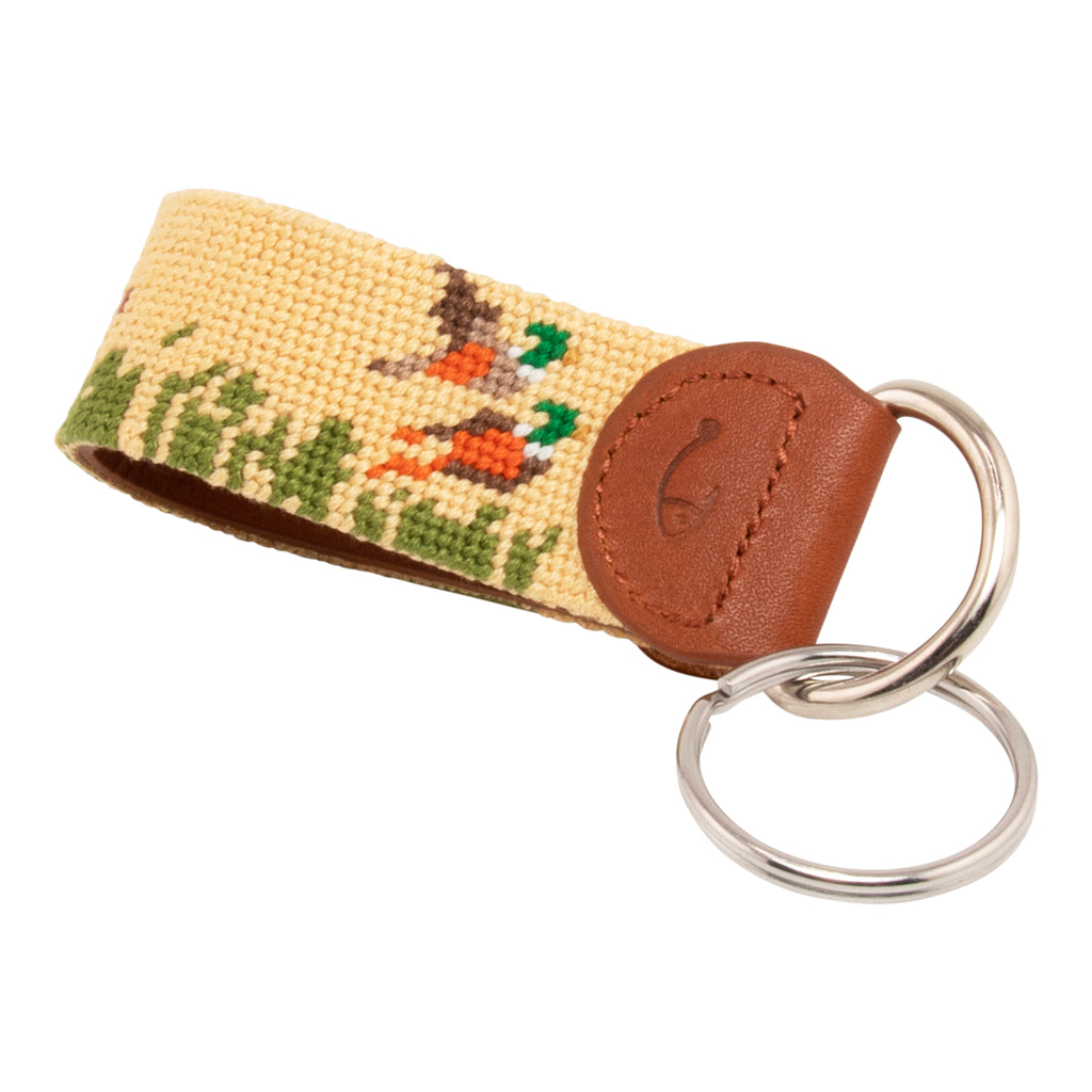 Upland Hunt Needlepoint Key Fob